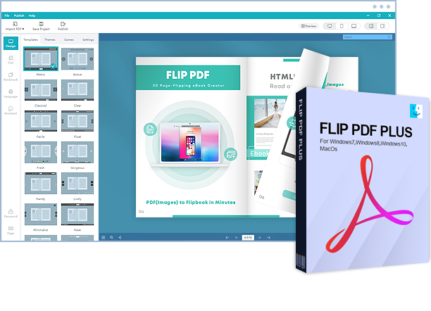 tir boîte de Flip PDF pour Mac